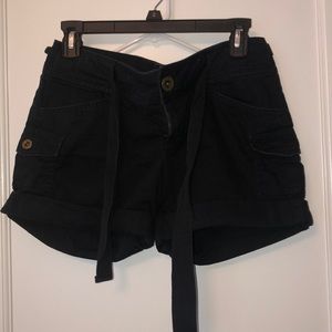 Black Cargo Shorts